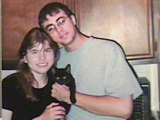 With Justin and cat