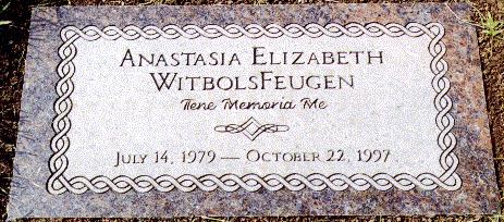 Her headstone